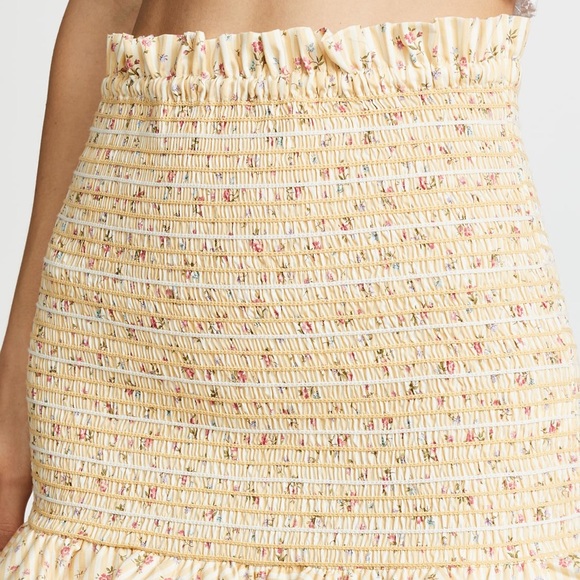 Petersyn Yellow Barrett Ruffle Skirt Size Xs - Picture 9 of 10